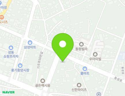 경상북도 영주시 풍기읍 동성로 61-5 지도