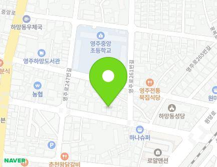 경상북도 영주시 영주로 257-3 (하망동) 지도