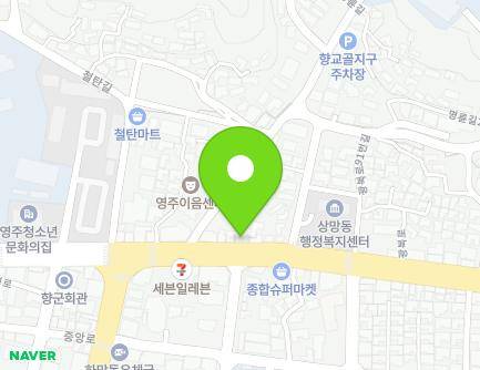 경상북도 영주시 광복로 81 (하망동, 보원당약국) 지도