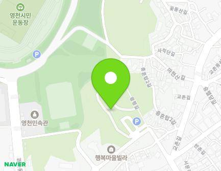 경상북도 영천시 왕평길 28-7 (교촌동, 충혼탑공중화장실) 지도