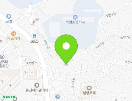 경상북도 울진군 죽변면 죽변2길 208-1 (죽변파스텔어린이집) 지도