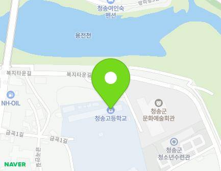 경상북도 청송군 청송읍 금곡1길 13 (청송중고등학교) 지도