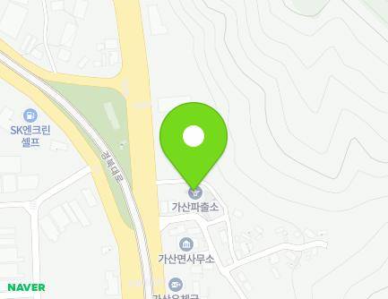 경상북도 칠곡군 가산면 경북대로 1576 (가산파출소) 지도