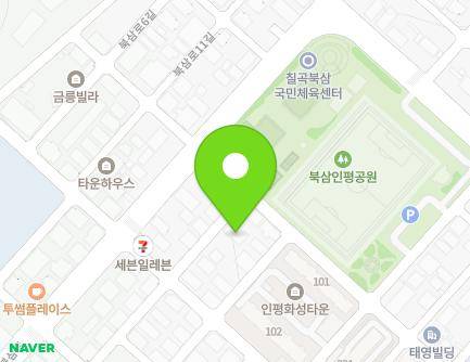 경상북도 칠곡군 북삼읍 인강6길 26 (청강빌) 지도
