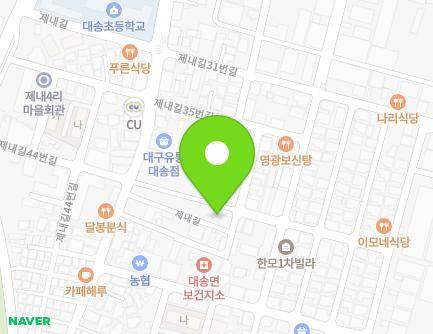 경상북도 포항시 남구 대송면 제내길 45-13 (제내리마을회관) 지도