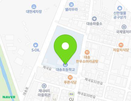 경상북도 포항시 남구 대송면 제내길 24 (대송초등학교) 지도