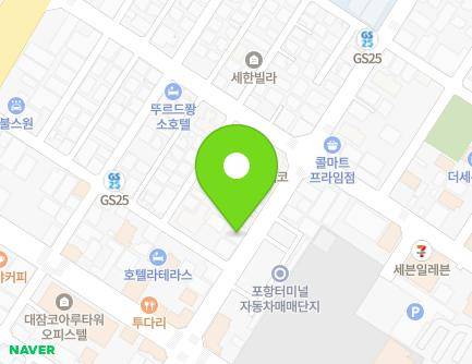 경상북도 포항시 남구 희망대로659번길 49 (대잠동, 동흥오피스텔) 지도