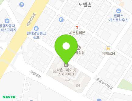 경상북도 포항시 남구 새천년대로410번길 20 (대잠동, 포항남구라온프라이빗스카이파크) 지도