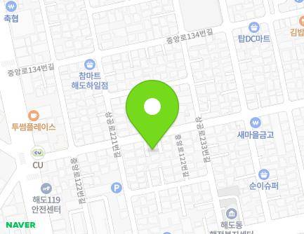 경상북도 포항시 남구 중앙로122번길 18-2 (해도동) 지도