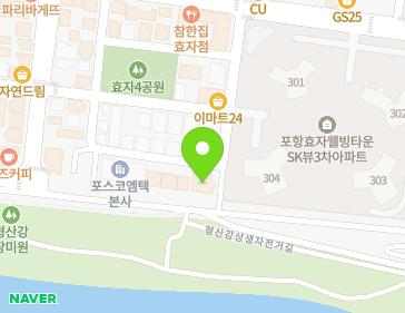 경상북도 포항시 남구 효성로82번길 14-3 (효자동) 지도
