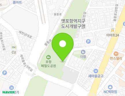 경상북도 포항시 북구 용당로91번길 15 (대흥동, 포항역소하물취급소) 지도