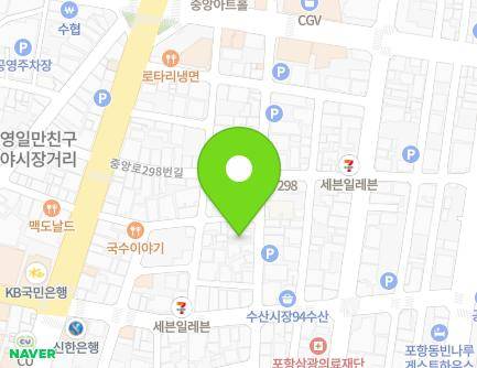 경상북도 포항시 북구 불종로 73-7 (여천동, 자연빌) 지도