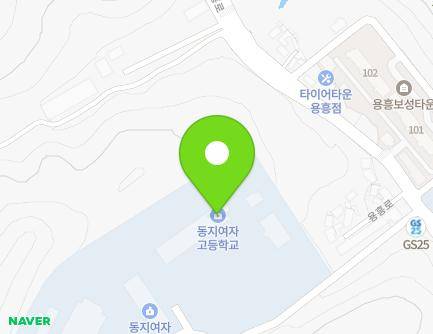 경상북도 포항시 북구 용흥로 123 (용흥동, 동지중고등학교,동지여자중고등학교) 지도