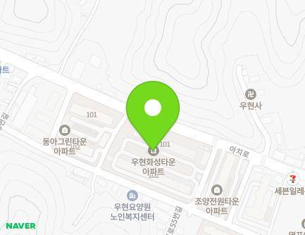 경상북도 포항시 북구 아치로55번길 4 (우현동, 화성타운아파트) 지도