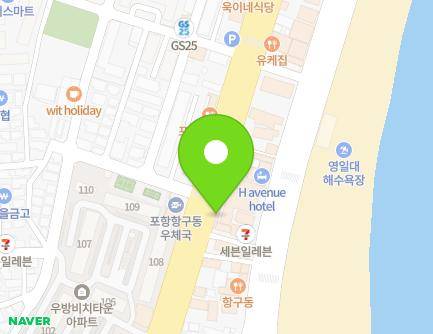 경상북도 포항시 북구 삼호로 190 (항구동) 지도