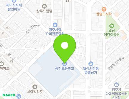 경상북도 경주시 알천북로249번길 20 (동천동, 동천초등학교) 지도