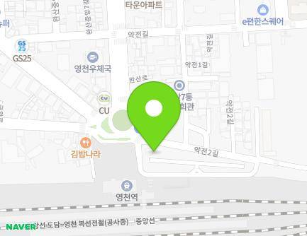 경상북도 영천시 완산로 4-19 (완산동, 영천경찰서남부지구대) 지도