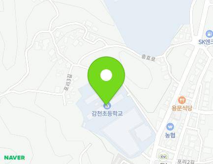 경상북도 예천군 감천면 충효로 1395 (감천초등학교) 지도