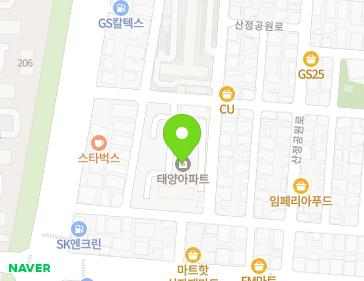 광주광역시 광산구 산정공원로71번길 27 (산정동, 태양아파트) 지도