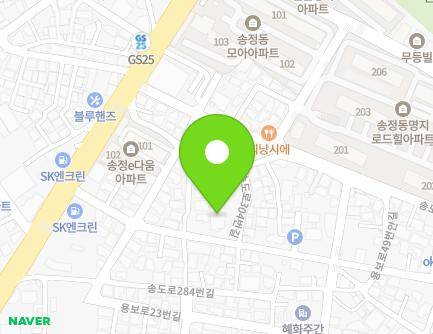 광주광역시 광산구 송도로304번길 24 (송정동, 라엘프로젝트어린이집) 지도