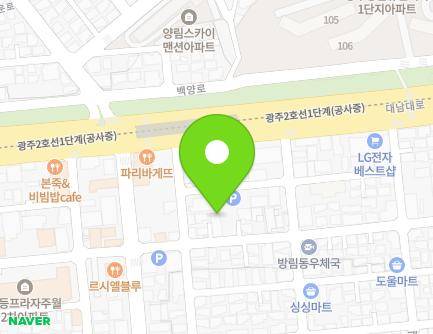 광주광역시 남구 봉선중앙로134번길 7 (방림동, 봉림주택) 지도