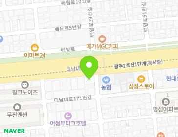 광주광역시 남구 대남대로 173 (봉선동) 지도