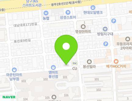 광주광역시 남구 봉선중앙로123번길 30-1 (봉선동, 다솜노인복지센터) 지도