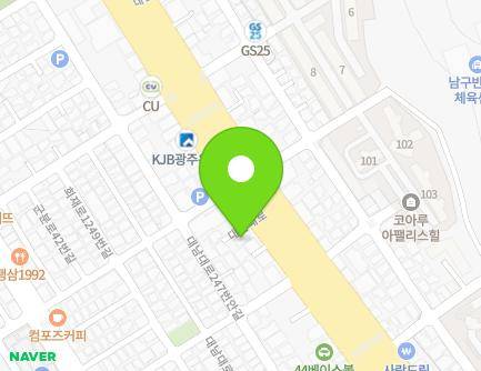 광주광역시 남구 대남대로 279-1 (월산동, 월산5동우체국) 지도