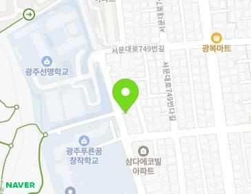 광주광역시 남구 서문대로749번마길 9 (주월동, 금당아파트) 지도