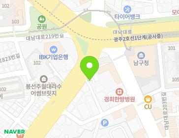 광주광역시 남구 서문대로 832 (주월동, 더벤티광주남구청점) 지도
