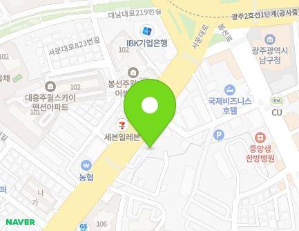 광주광역시 남구 서문대로 820 (주월동, 한사랑약국) 지도