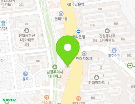 광주광역시 남구 서문대로 671 (진월동) 지도