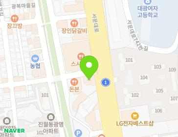 광주광역시 남구 서문대로 725 (진월동) 지도