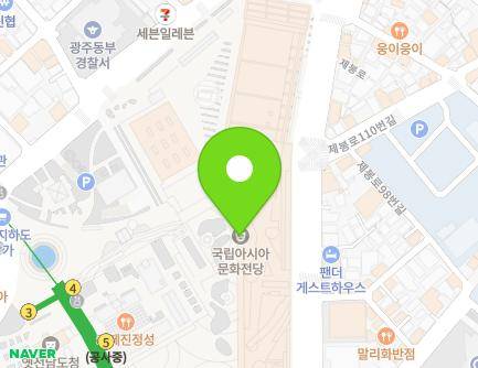 광주광역시 동구 문화전당로 38 (광산동) 지도