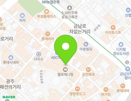 광주광역시 동구 충장로 90 (충장로2가, 갤러리존) 지도