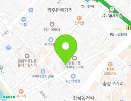 광주광역시 동구 충장로58번길 16 (충장로4가, 충장동주민센터) 지도