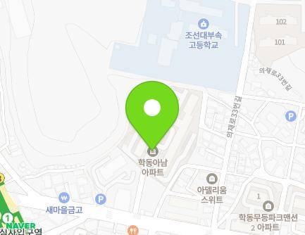 광주광역시 동구 의재로 23-8 (학동, 아남아파트) 지도