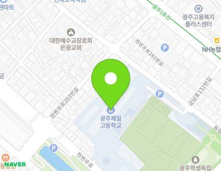 광주광역시 북구 독립로237번길 33 (누문동, 광주제일고등학교) 지도