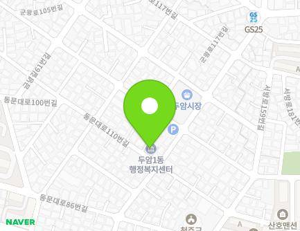 광주광역시 북구 동문대로110번길 77 (두암동, 두암1동주민센터) 지도