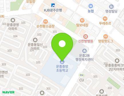 광주광역시 북구 문산로 17 (문흥동, 문흥중앙초등학교) 지도