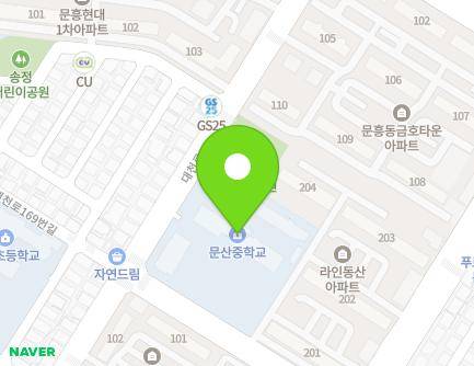 광주광역시 북구 대천로 174 (문흥동, 문산중학교) 지도