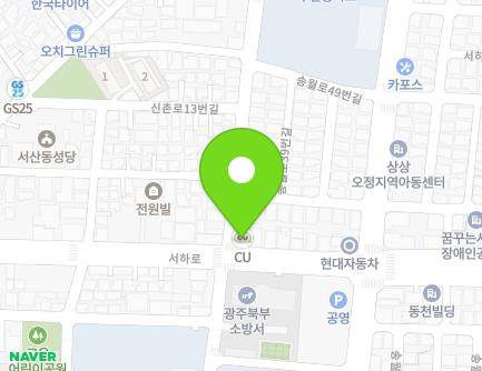 광주광역시 북구 서하로 287 (오치동) 지도