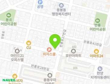 광주광역시 북구 반룡로 27 (용봉동) 지도