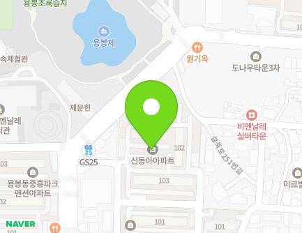 광주광역시 북구 비엔날레로 112-5 (용봉동, 신동아아파트) 지도