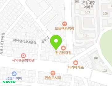 광주광역시 북구 금호로 45 (운암동) 지도