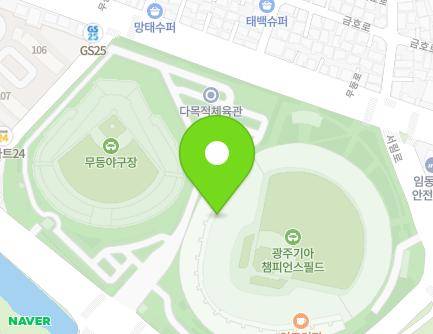 광주광역시 북구 서림로 10 (임동, 무등종합경기장) 지도