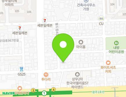 광주광역시 서구 월드컵4강로182번길 5-4 (내방동) 지도