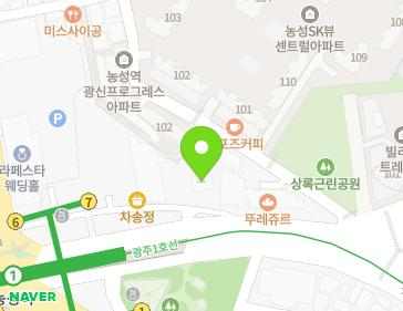 광주광역시 서구 상무대로 1133 (농성동) 지도