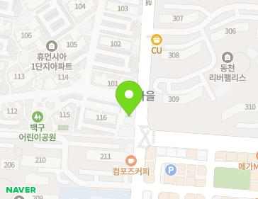 광주광역시 서구 동천로 17 (동천동, 동천마을1단지아파트) 지도