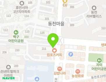 광주광역시 서구 동천로 13 (동천동, 동천마을2단지휴먼시아) 지도